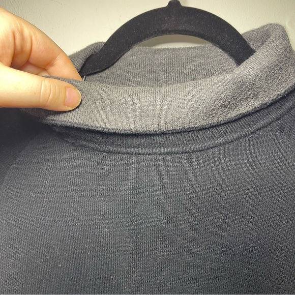 Reiss Women’s Black Chloe Turtleneck Sweater in Size S Contrast Grey Hem & Neck - Picture 3 of 11